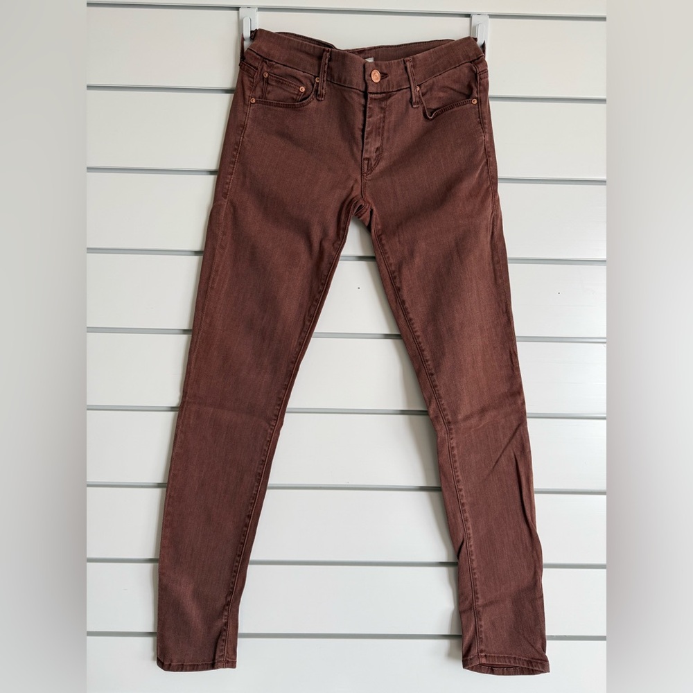 MOTHER Women's Skinny Jeans in Brown